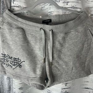 Ed Hardy Athletic Gray Women's Shorts